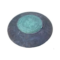 КРЫШКА КОЛОДЦА ПОЛИМЕРНО-ПЕСЧАНАЯ (КОНУС-ЛЮК) ЗЕЛЁНАЯ