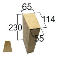 КИРПИЧ ОГНЕУПОРНЫЙ КЛИНОВИДНЫЙ ШБ-44