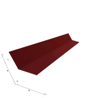 new разм Ендова оцинкованная с полимерным покрытием 2000х180х180х0,4мм красная RAL 3005