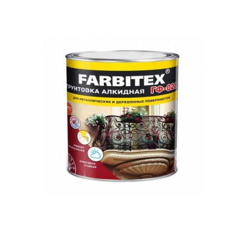 Грунт ГФ-021 серый "Farbitex" 2,7 кг